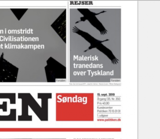 Politkens forside