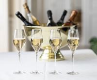 champagne på bord