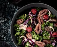 Vintersalat med andehjerter og andekråser
