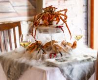 Skaldyrsfad med damp