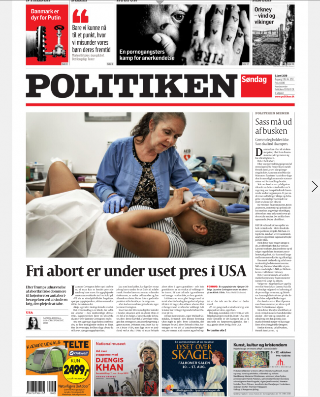 Forsiden af Politiken